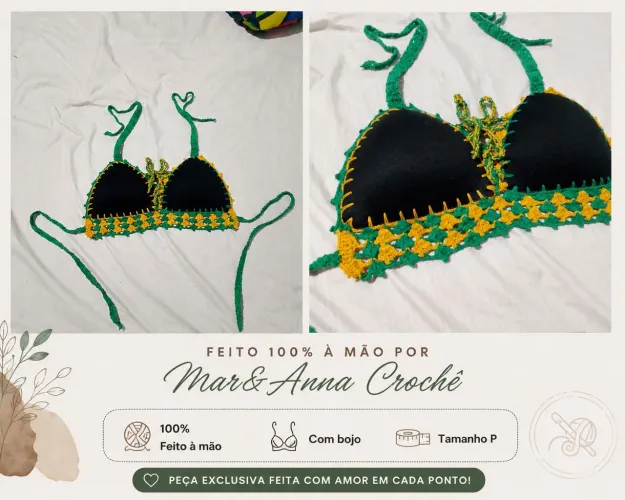 Cropped da copa em crochê P