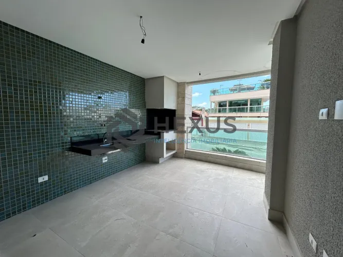 Apartamento frente mar com varanda gourmet vista mar e lazer na região da Brunella na Ense