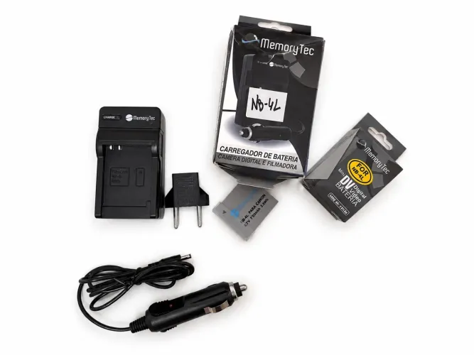 Bateria NB-4L para câmeras digitais + carregador