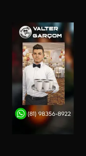 Garçom disponível pra servir aos seus convidados 