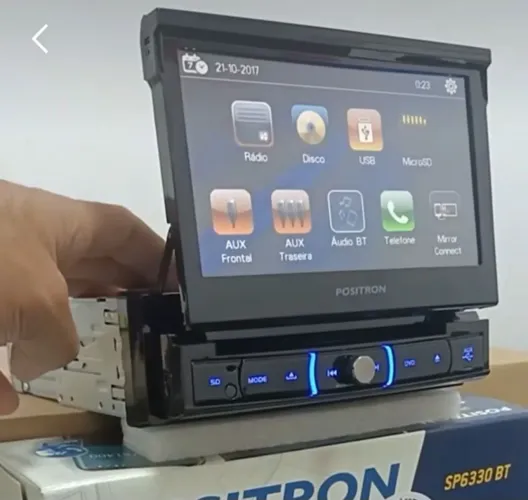 DVD retrátil top para seu carro