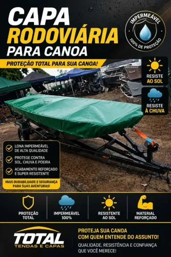 Capa para canoa sob medida