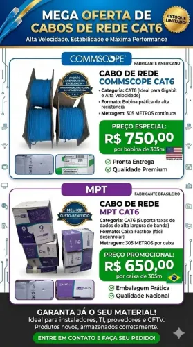 CABO DE REDE CAT6