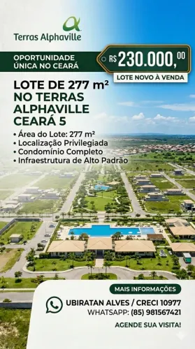 Casa de condomínio para venda tem 277 metros quadrados em Alphaville Ceara - Eusébio - CE