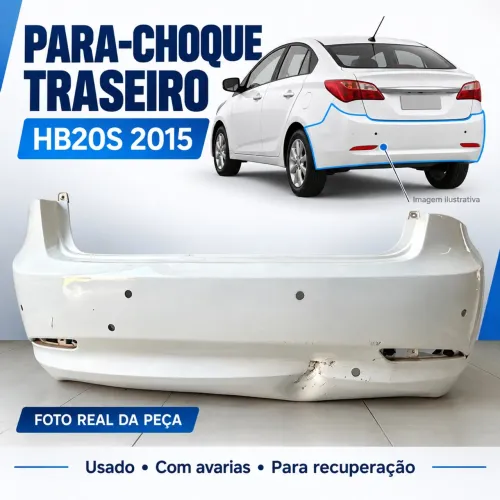 Pára-choque traseiro Hb20s 2015