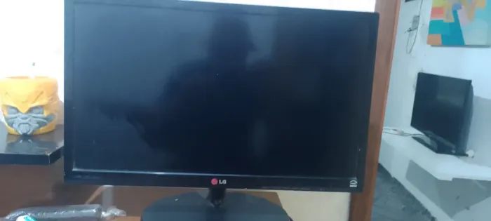 Monitor de computador lg está funcionando porém com pequena goticolas na tela