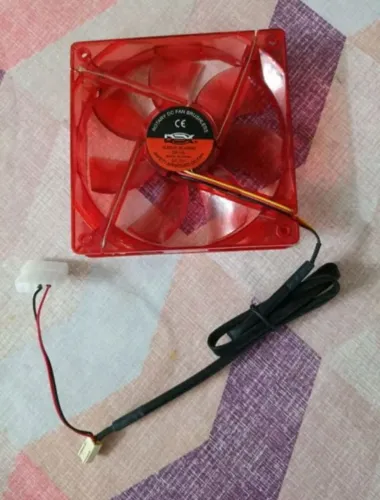 Ventoinha Cooler Fan Dex dx-12L vermelha
