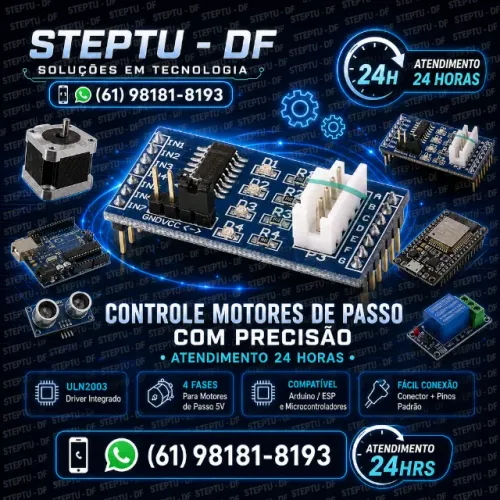 Módulo Uln2003 P/ Motor De Passo 5v 4-fases 5-linhas Arduino Robotica COD-AM47