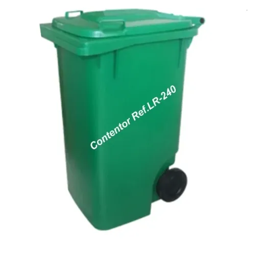 Lixeira Contentor plástico 240lts c/ 2 rodas PROMOÇÃO
