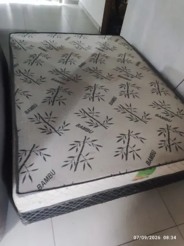 Cama box casal com colchão