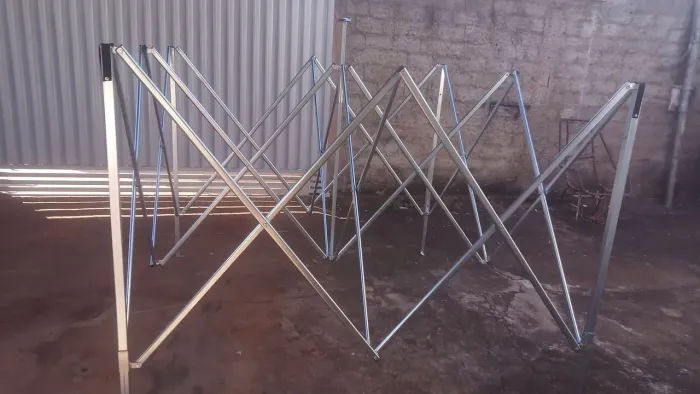 Grade 3x3 tenda sanfonada so tenho a grade 