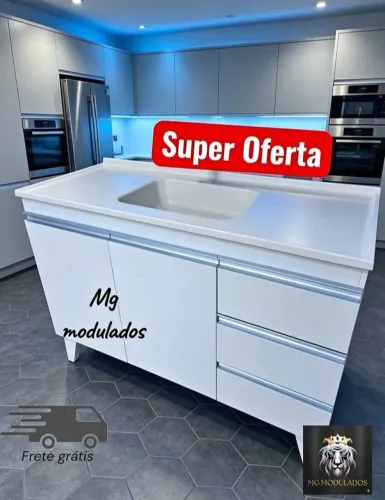 Balcão MDF com Pia