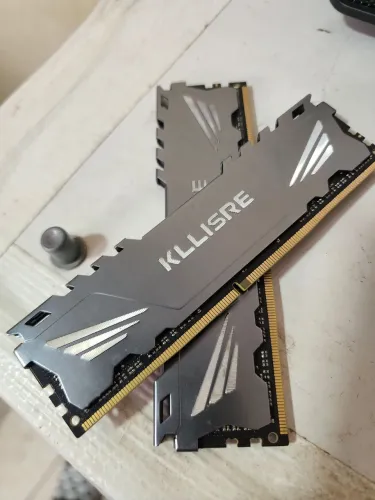 MEMORIA KLLISLER PRATA 16GB RAM DDR4(8X8) 2666MHZ TOP, PRA IR LOGO !!!!<br>