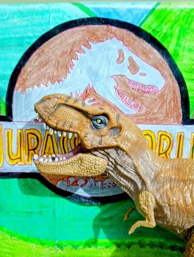 Tiranossauro Rex de do filme de Jurassic World Mundo dos Dinossauros de 2015 Hasbro Raro
