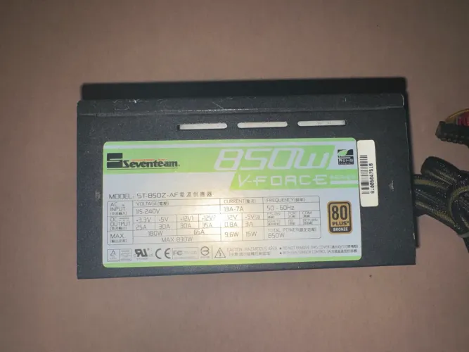 Fonte Seventeam 850w 80plus
