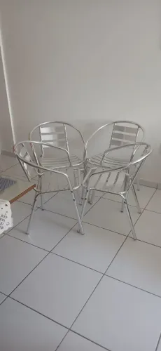 Conjunto de cadeiras em Alumínio 