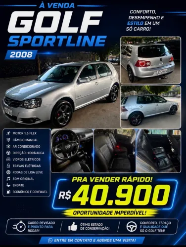 Volkswagen Golf Sportline 1.6 MI Total Flex 8V 4P 2008
