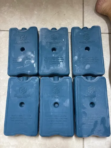 Gelo reutilizável rígido - kit com 6
