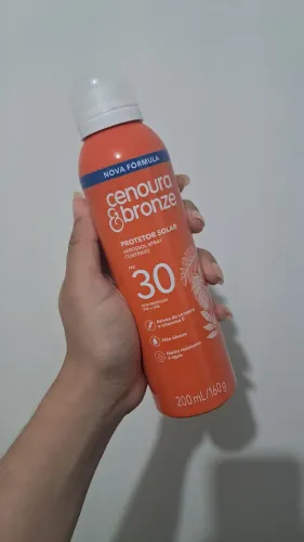 Protetor solar em spray - Cenoura e Bronze