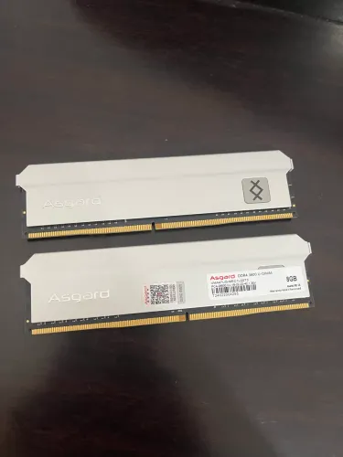 Memórias Ram 2x 8gb DDR4 3600mhz Asgard (troco em memórias mais simples)