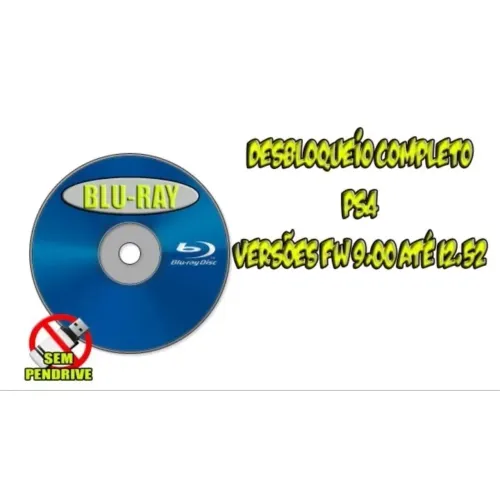 Disco Blu-ray Ps4 - BD-J (9.00 Até 12.52) Sem Pen-drive