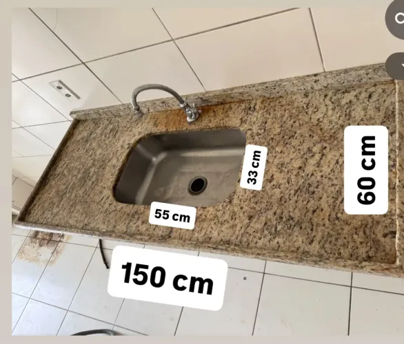 Pia de cozinha de granito 