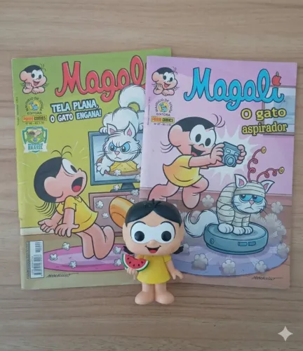 Kit 2 Gibis Magali | Turma da Mônica | Panini | Edições Antigas