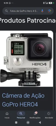 Go Pro pouquíssima usada original, comprada nos EUA