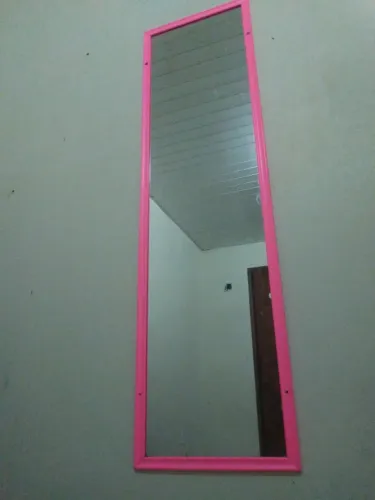 Espelho de parede rosa 120x40