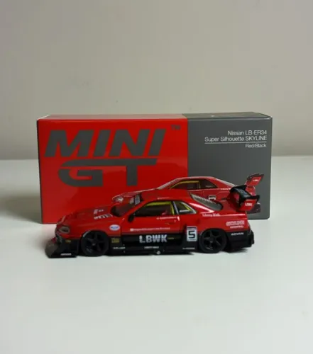 Mini Gt Nissan Skyline Lb-er34 Super Silhouette Red 1/64