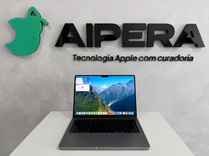 MACBOOK PRO M1 16 GB 512 SSD, 14 POLEGADAS, IMPRESSÃO DIGITAL