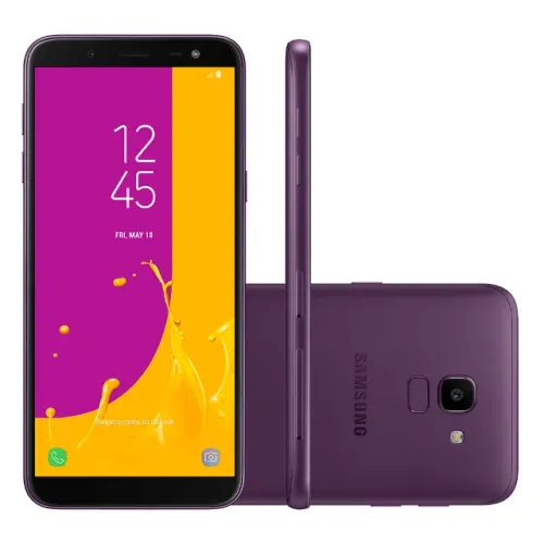 Samsung Galaxy J6 com digital e facial