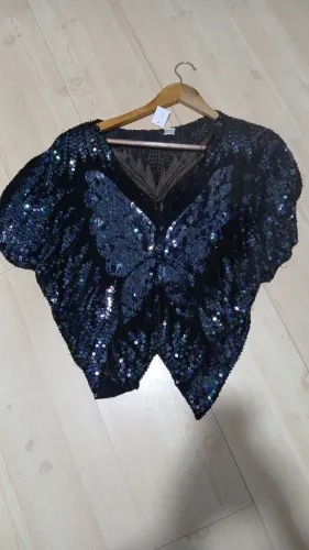 Blusa borboleta tam M ótimo estado em paete