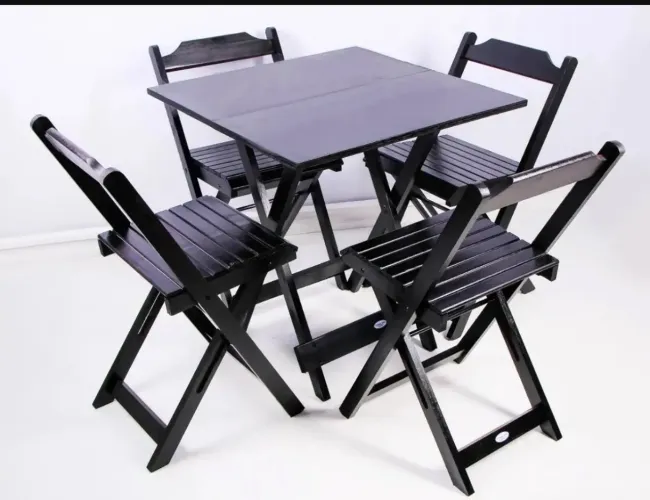 Jogo de mesa e cadeira de bar