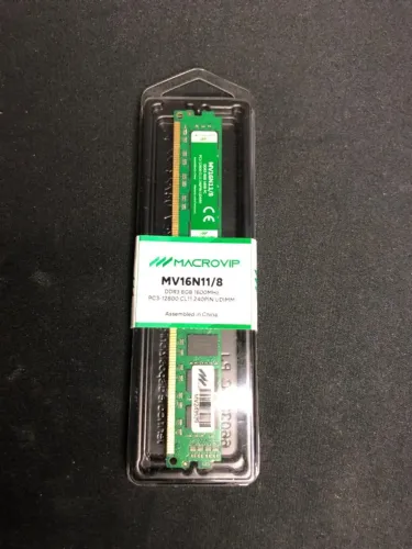 Memória Ram Ddr3 8gb 1600mhz Macrovip Mv16n11/8
