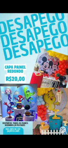 Capa painel redondo - bazar