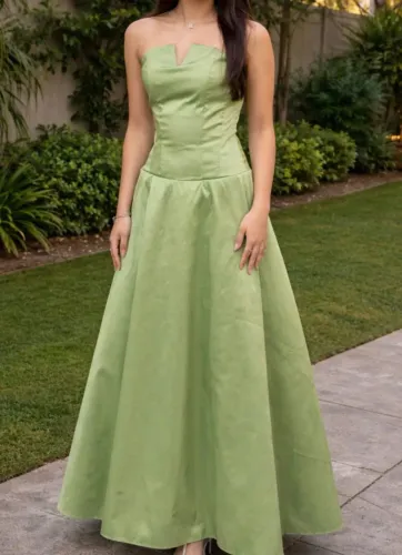 Vestido longo verde