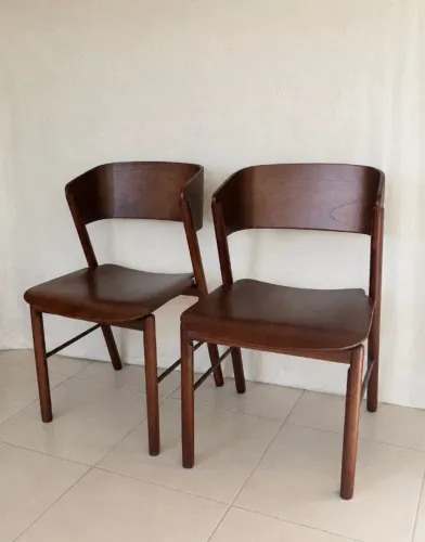 Par de Cadeiras Tok&Stok em Madeira Maciça