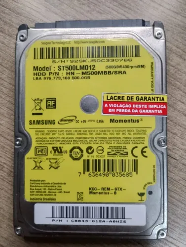 HD 500GB para Notebook - Sansumg ST500LM012