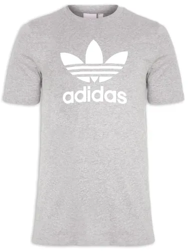 Camiseta Masculina Trefoil Cinza Adidas Originals