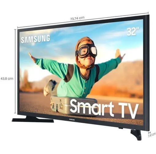 Smart TV HD Samsung T4300 32" LED HDR Wi-Fi Tizen Preto