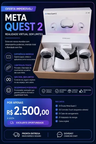 Vendo óculos virtual meta quest