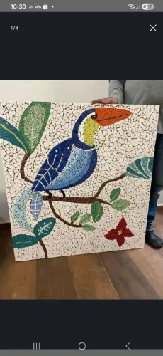 Quadro mosaico artesanato