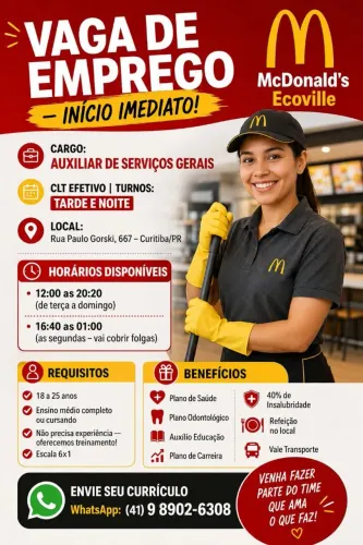 Vaga de serviço gerais