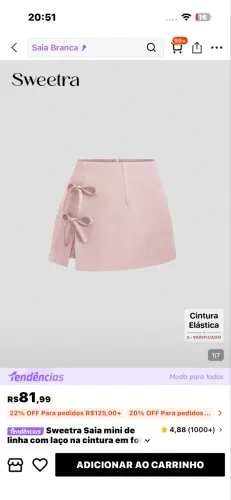Vendo saias da SHEIN