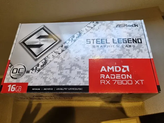 Placa de Vídeo GPU AMD Radeon RX 7800 XT Steel Legend 16G OC ASRock PERFEITO ESTADO