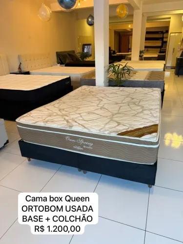Cama Box Queen ORTOBOM USADA - ENTREGO