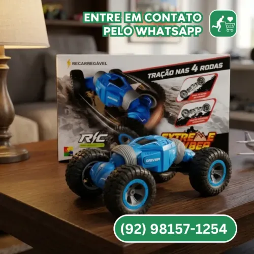 Carrinho de Controle Remoto Twister Extreme Climber Azul Grande