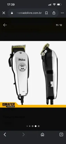 Máquina de cortar cabelo (skull pro 14w pratiada philco 220v)