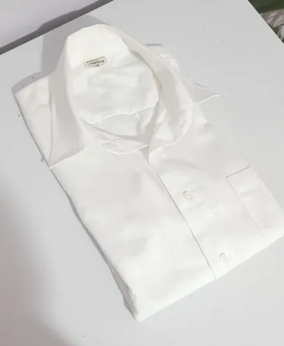Camisa Social Masculina Marisa Branca Manga Longa Tam M
